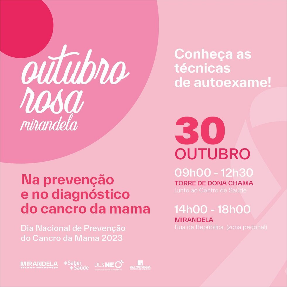 Outubro Rosa - Dia Nacional de Prevenção do Cancro da Mama