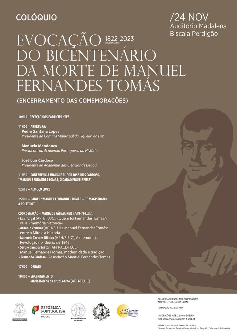 Colóquio «Evocação do bicentenário da morte de Manuel Fernandes Tomás»