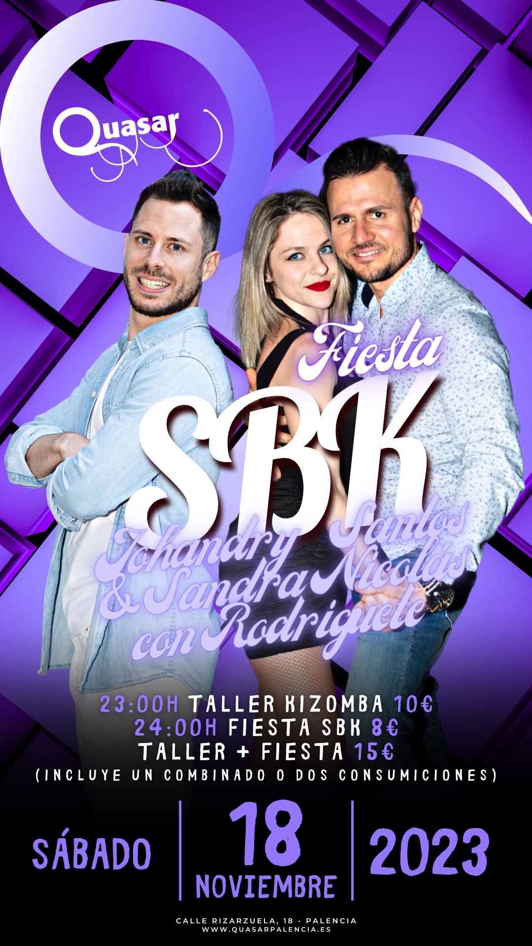 SBK Johandry Santos & Sandra Nicolás con Rodriguete