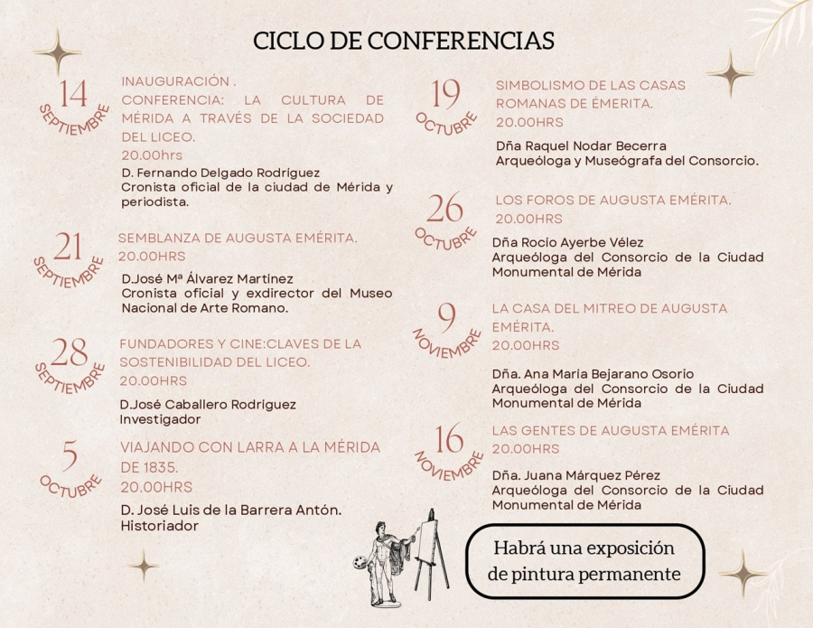 Ciclo de Conferencias del Liceo: ‘La Casa del Mitreo de Augusta Emérita’