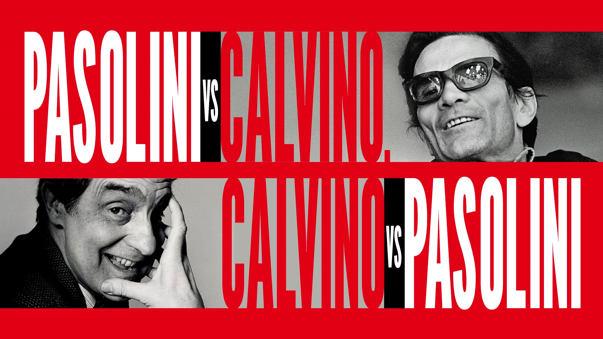 Encuentro literario · Pasolini vs. Calvino | Calvino vs. Pasolini