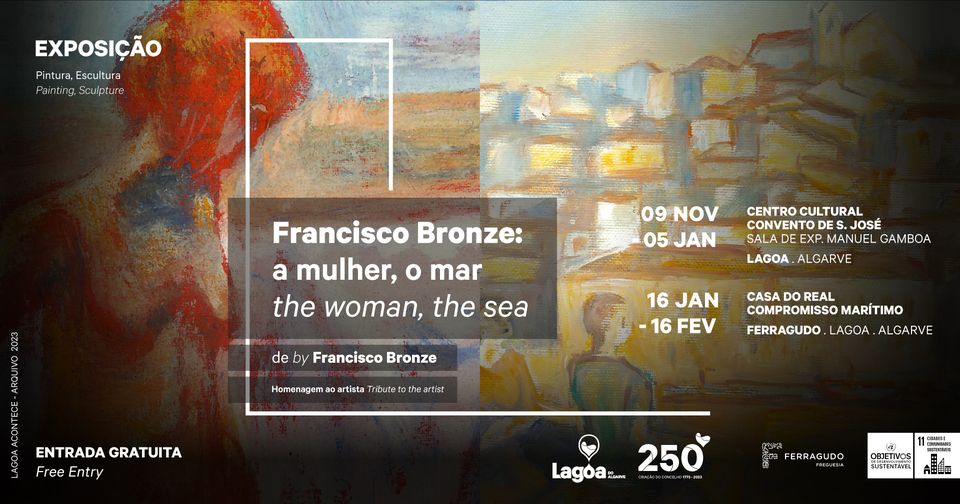 Exposição de Pintura e Escultura | 'Francisco Bronze: a mulher, o mar - the woman, the sea'