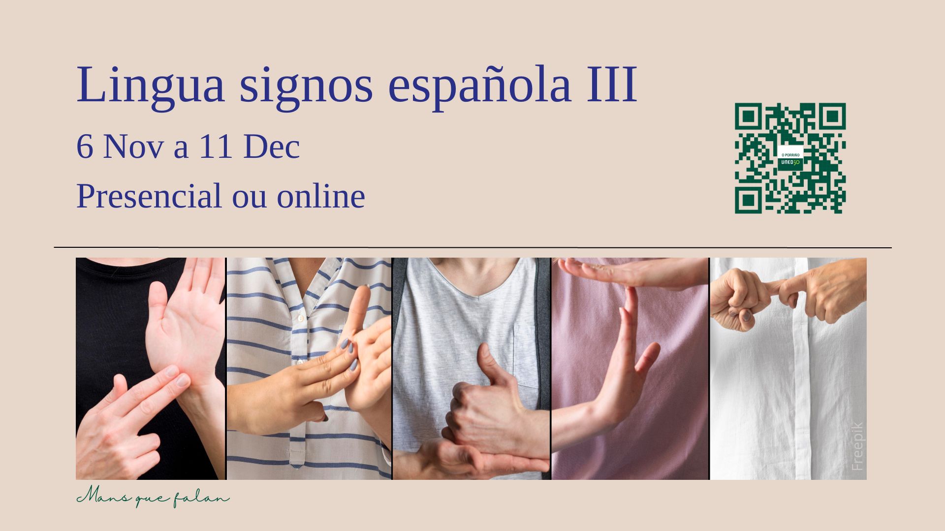 Lingua de signos española (LSE)  Nivel III