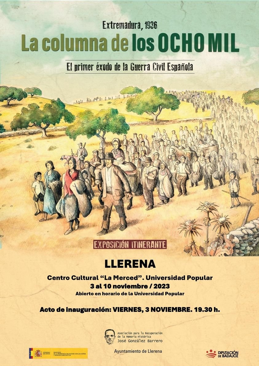 Inauguración de la exposición ´La columna de los ocho mil´ llega a Llerena