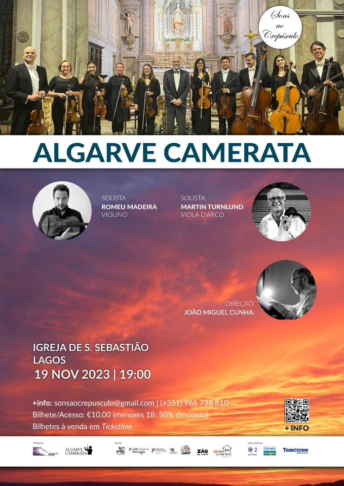 Algarve Camerata e os solisas Romeu Madeira (violino) e Martin Turnlund (viola d'arco)