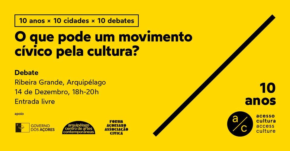 Debate: O que pode um movimento cívico pela cultura?