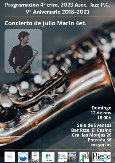 Concierto de Jazz Julio Marín 4et.