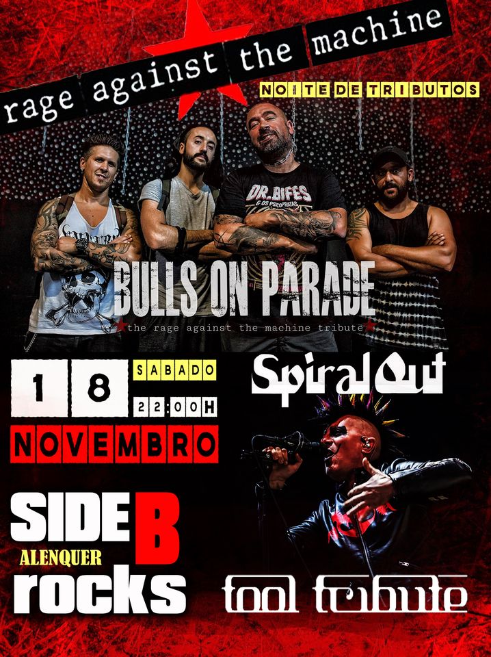 Bulls On Parade + Spiral Out - Tool Tribute Experience - Tributos: RAGE AGAINST THE MACHINE + TOOL