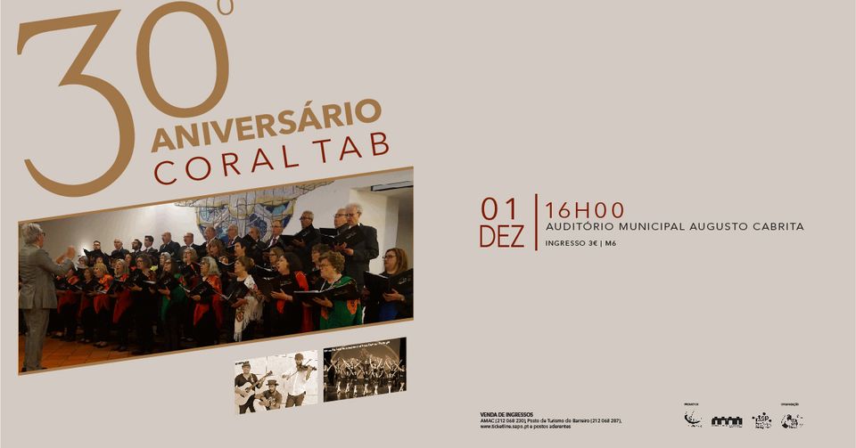 Concerto do 30º Aniversário do Coral TAB