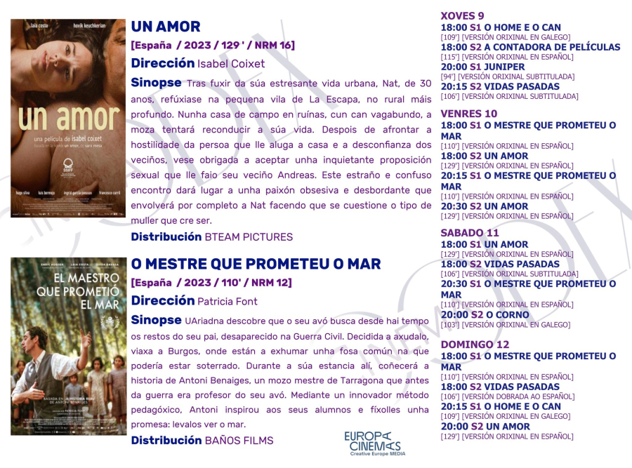 Codex Cinema xoves 09 novembro en adiante