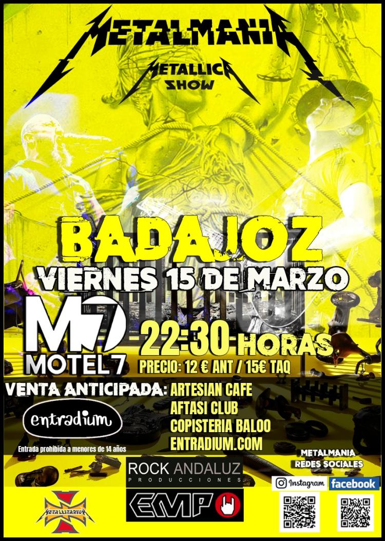 Metalmanía - Metallica Show en Badajoz