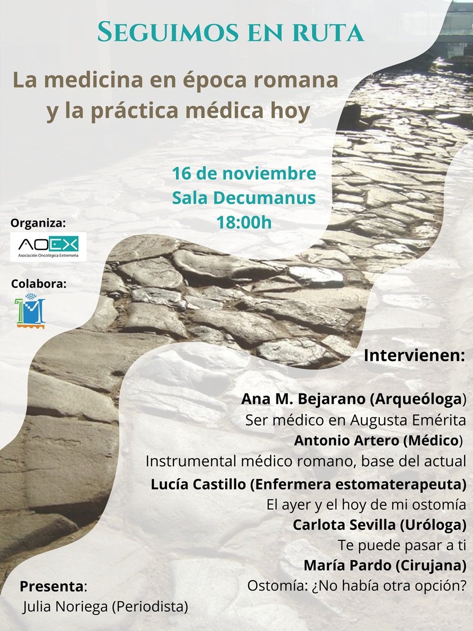 Conferencia: «La medicina en época romana y la práctica médica hoy»