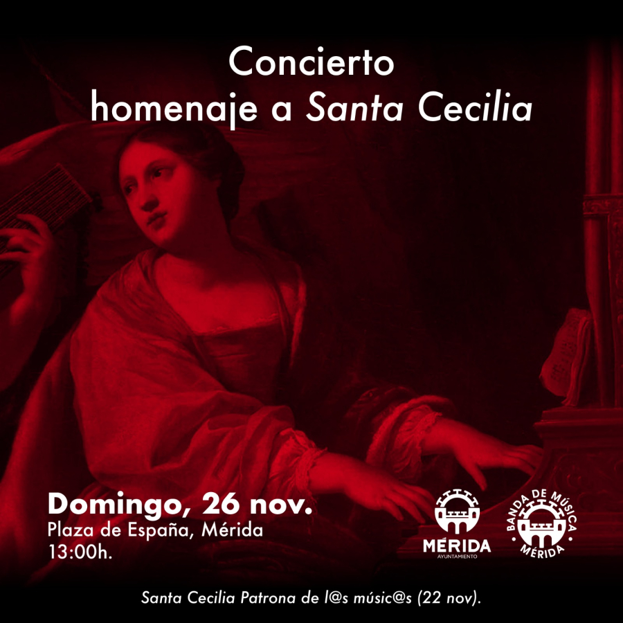 Concierto Homenaje a Santa Cecilia por la Banda de Música de Mérida