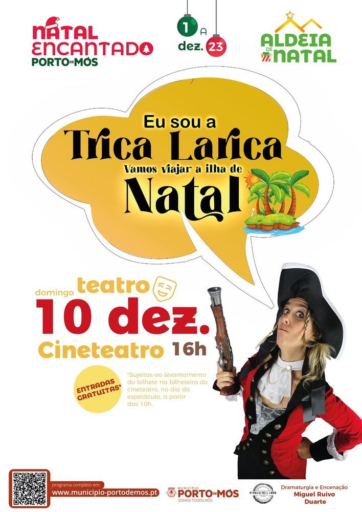 Espetáculo Trica Larica 'Vamos viajar à Ilha de Natal'