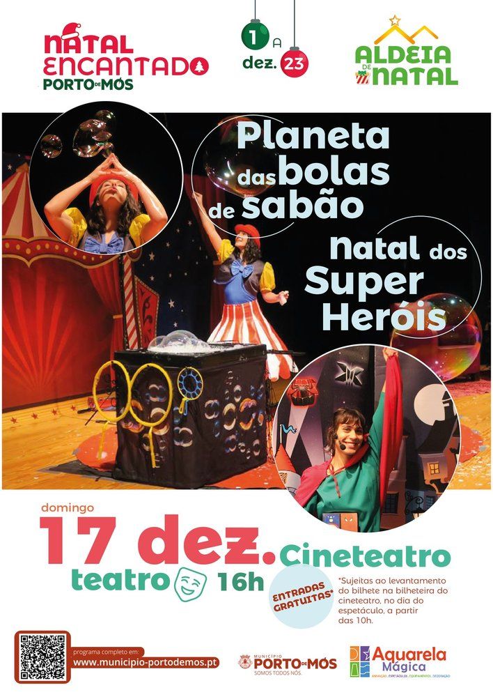 Espetáculo 'Planeta das Bolas de Sabão e o Natal dos Super Heróis'