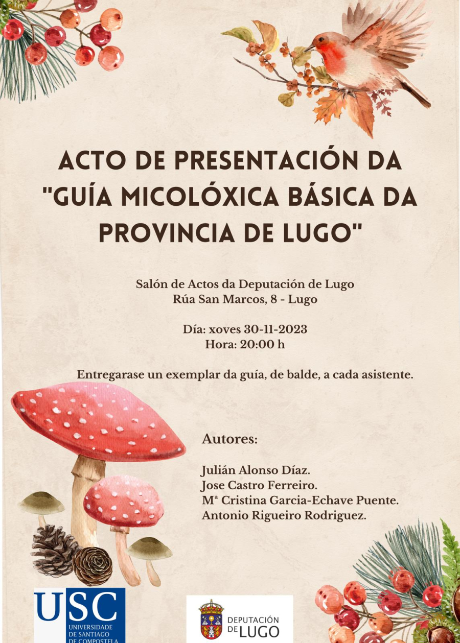 Presentación da ‘Guía micolóxica básica da provincia de Lugo’