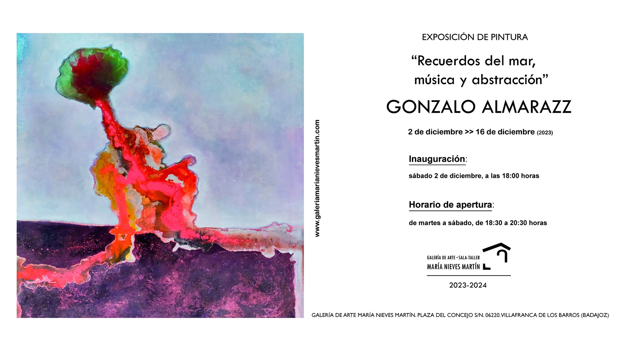 Exposición de Gonzalo Almarazz, 'Recuerdos del mar, música y abstracción'