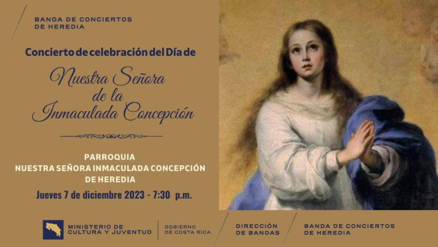 Concierto de Celebración de Nuestra Señora Inmaculada Concepción | Banda de Conciertos de Heredia