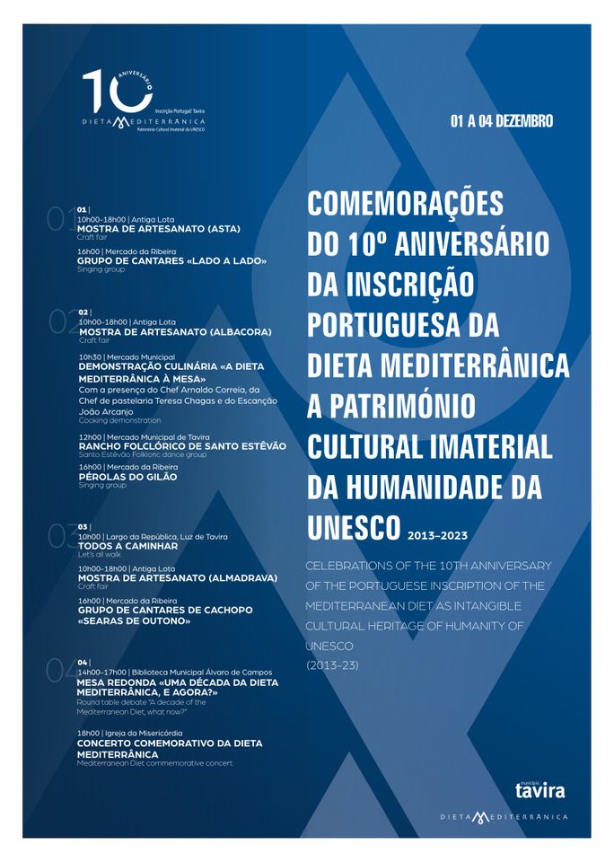 Comemorações do 10º Aniversário da inscrição Portuguesa da Dieta Mediterrânica a Património Cultural