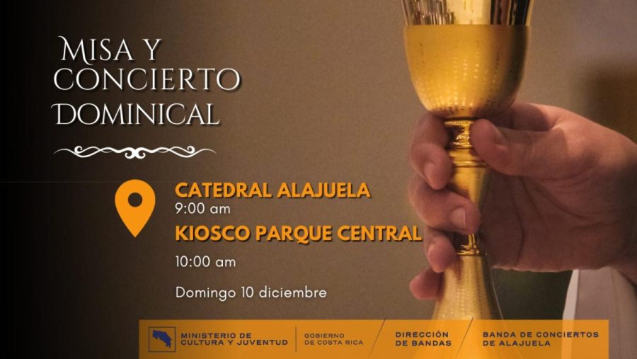 Tradicional Misa de Tropa y Concierto | Banda de Conciertos de Alajuela