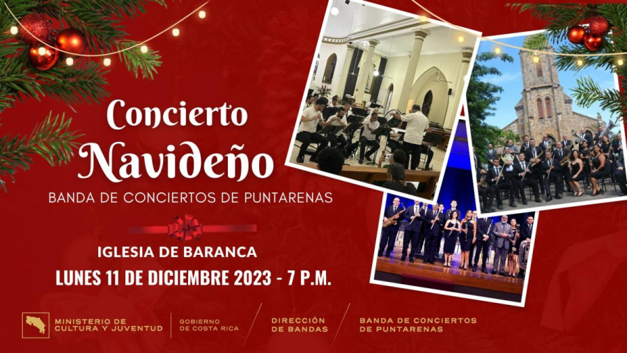 Concierto Navideño en Barranca | Banda de Conciertos de Puntarenas
