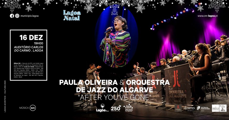 'After You've Gone' | Paula Oliveira & Orquestra de Jazz do Algarve