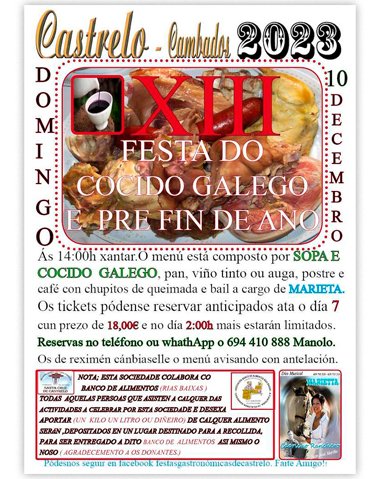 FESTA DO COCIDO GALEGO DE CASTRELO