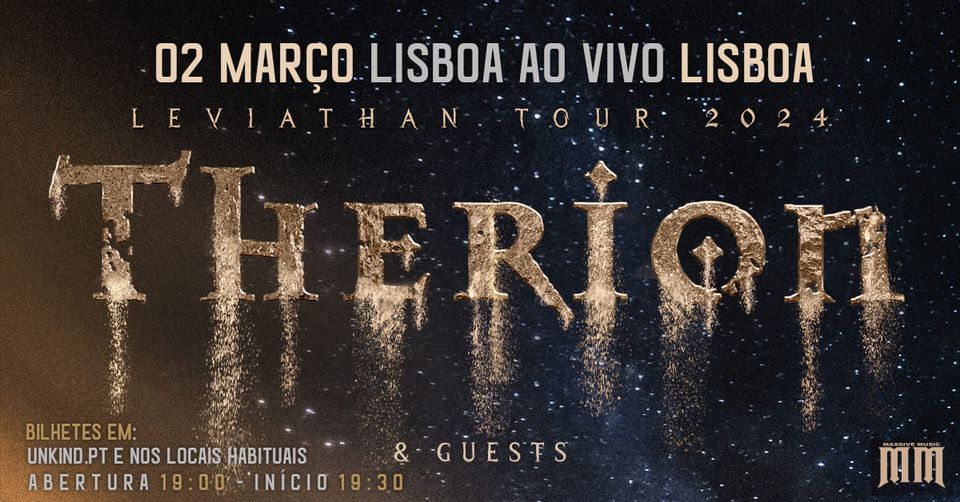 THERION  'Leviathan tour 2024' - LAV Lisboa ao Vivo