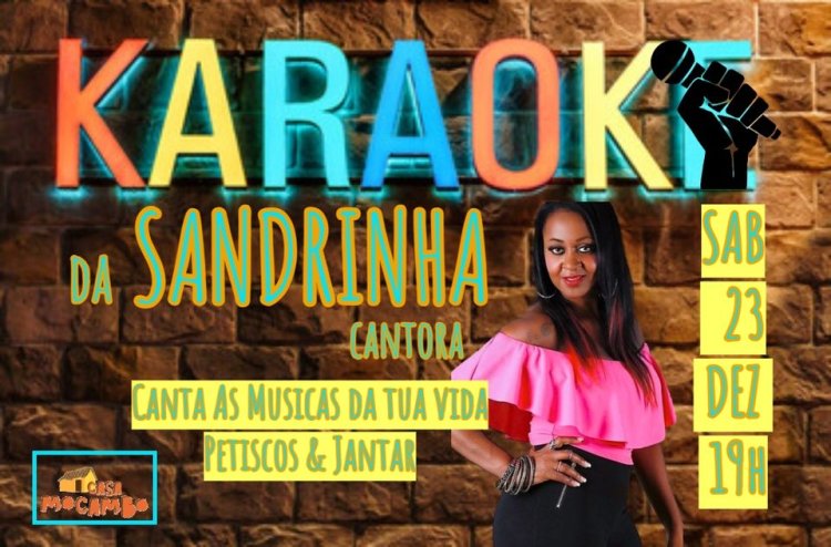 Jantar & Petiscos com o Karaoke da Cantora Sandrinha - Evento  Familiar no Salão