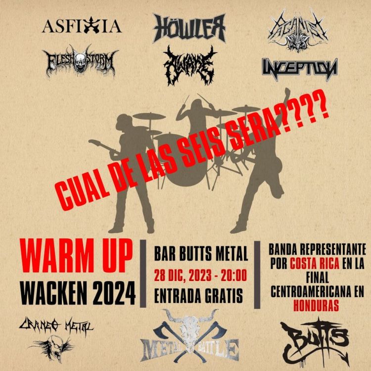 Warm UP al Wacken 2024, Banda Ganadora por Costa Rica