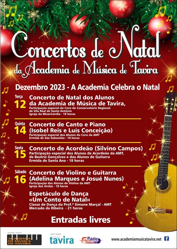 “A Academia celebra o Natal” – Concerto de Isobel Reis e Luís Conceição (canto e piano)