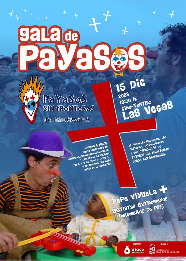 Gala de Payasos sin Fronteras 30 aniversario