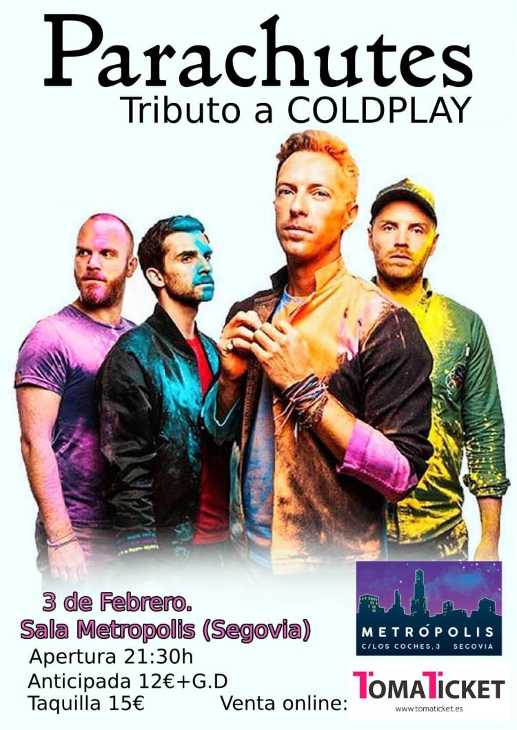 Parachutes, Coldplay tribute en Segovia