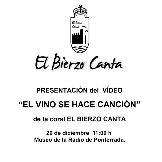 «El vino se hace canción». Presentación en museo de la radio de Ponferrada.