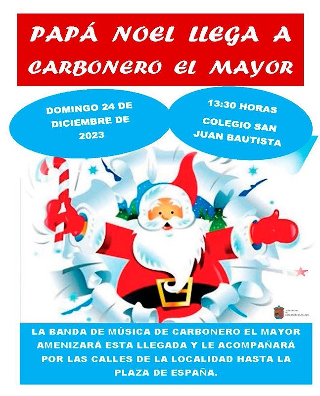 Papá Noel llega a Carbonero el Mayor.