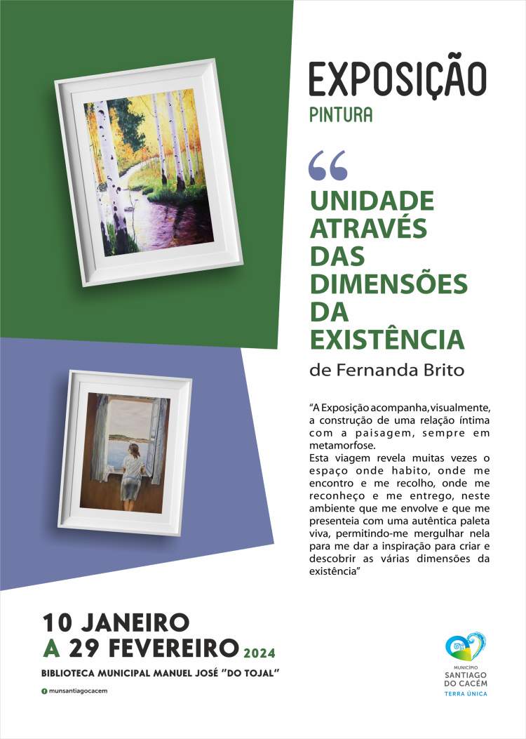 Exposição “Unidade através das dimensões da existência” de Fernanda Brito