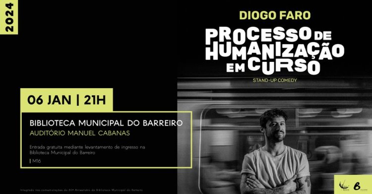 Diogo Faro | Espetáculo Stand-up | 60º Aniversário da Biblioteca Municipal