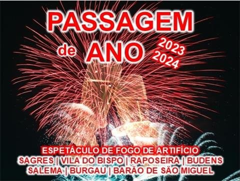 Vila do Bispo dá as boas-vindas a 2024 com fogo de artifício