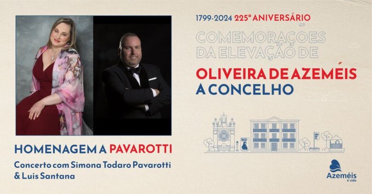 Concerto de Homenagem a Pavarotti com Simona Todaro Pavarotti e Luis Santana