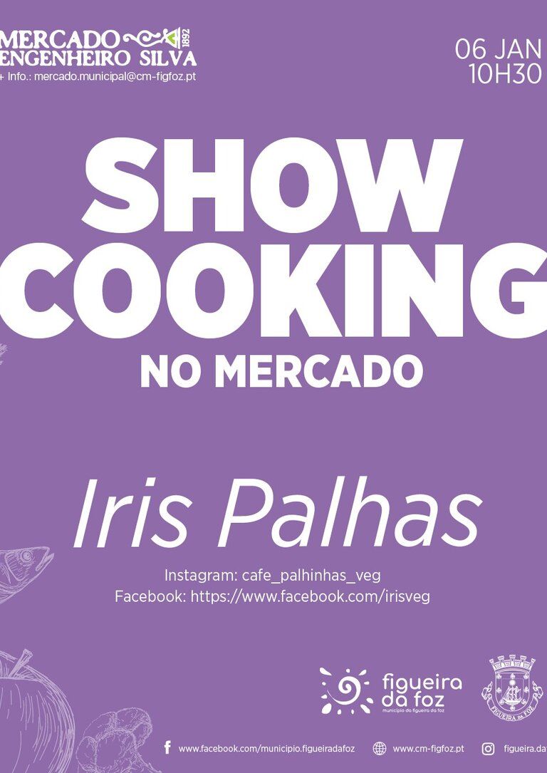 Showcooking no Mercado com Iris Palhas