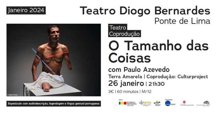 'O Tamanho das Coisas', com Paulo Azevedo | Teatro Diogo Bernardes