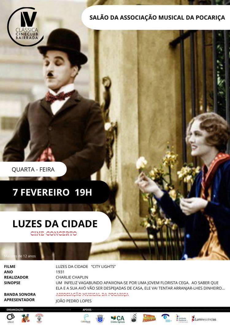 Cine-Concerto: 'Luzes da Cidade' de Charlie Chaplin