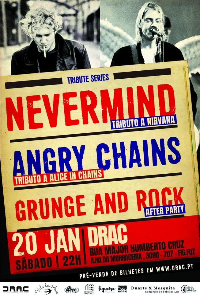 Nevermind - Tributo a Nirvana + Angry Chains - Tributo a Alice in Chains