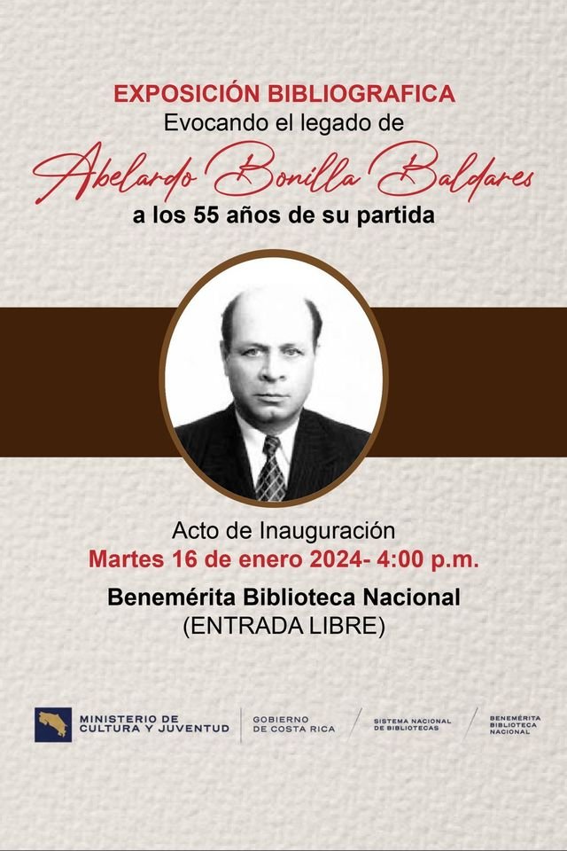 Inauguración de la exposición bibliográfica Evocando el legado de Abelardo Bonilla Baldares