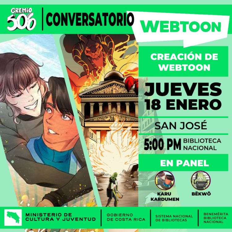  Conversatorio Creación de Webtoon con el Gremio 506