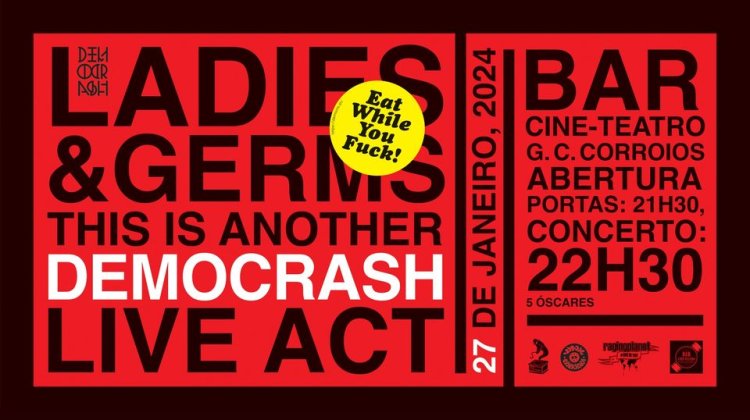 This is Another Democrash Live Act @ Cine Teatro Ginásio Clube de Corrois 