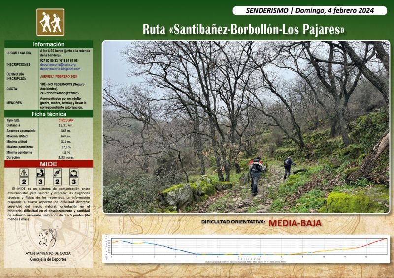 Ruta Senderista 'Santibáñez-Borbollón-Los Pajares'