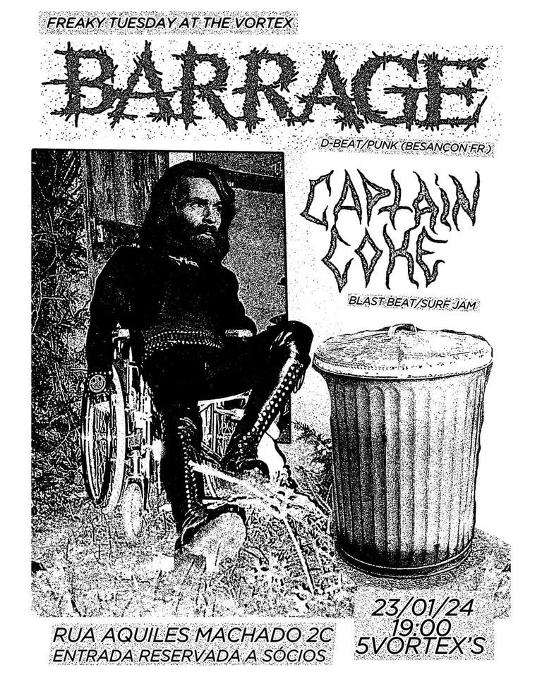 BARRAGE + CAPTAIN COKE @VORTEX