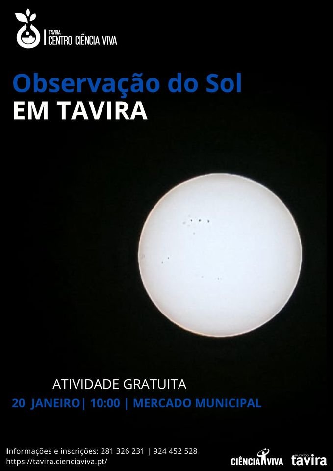 Noites astronómicas em Tavira – observação do sol