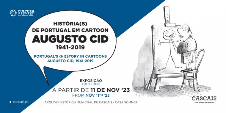 Exposição 'História(s) de Portugal em Cartoon: Augusto Cid, 1941-2019'